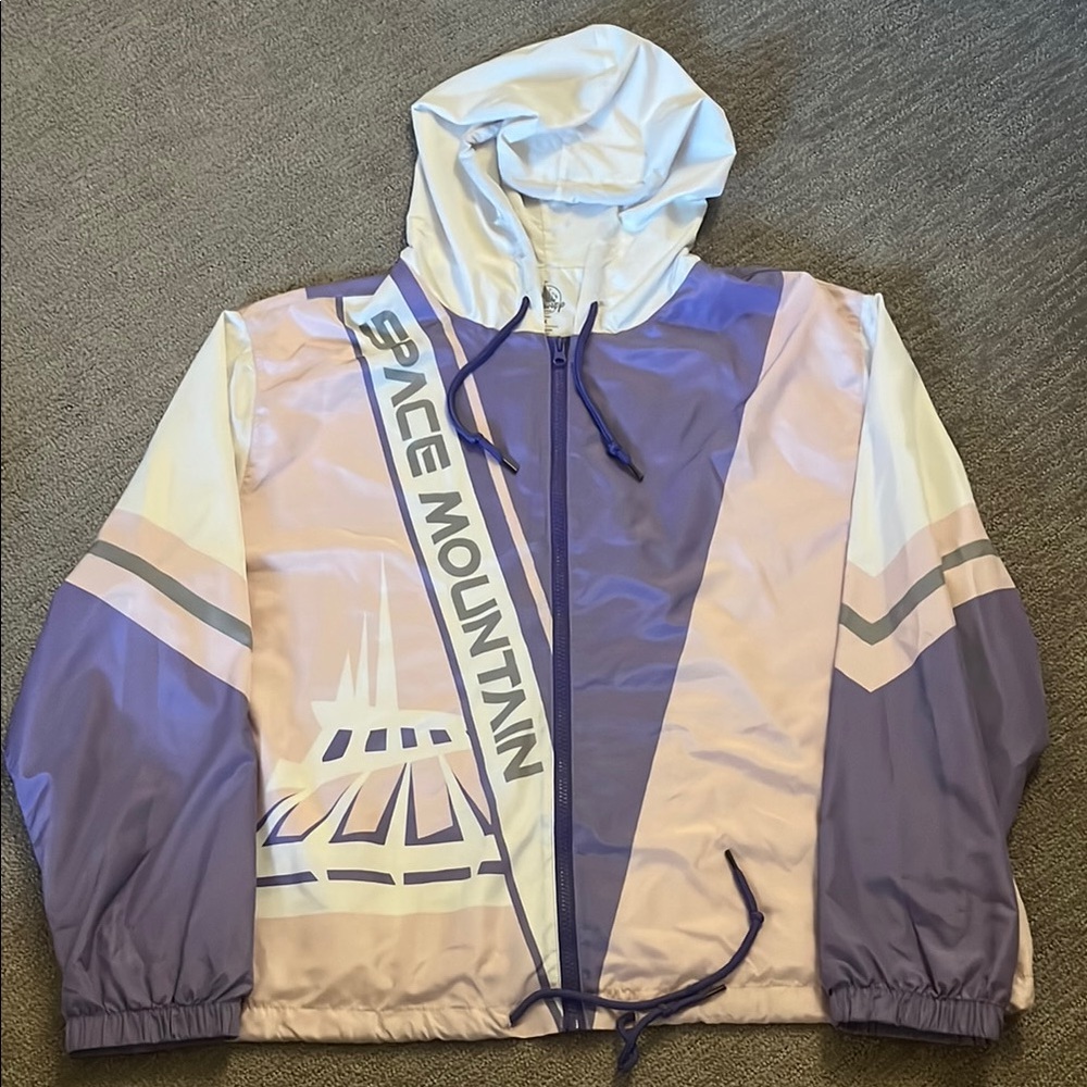 Disney Parks Space Mountain Hooded Windbreaker Jacket